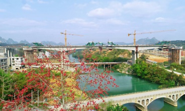 賀州至巴馬高速公路（都安至巴馬段）盤陽(yáng)河2號(hào)大橋